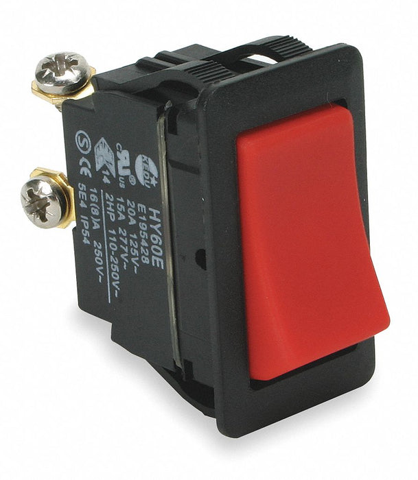 Rocker Switch No Lens/Lamp Red On/Off