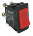 RockerSwtch NoLens/Lamp Red MomOn/Off