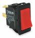 RockerSwtch NoLens/Lamp Red MomOn/Off