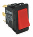 RockerSwitch NoLens/Lamp Red On/MomentOn