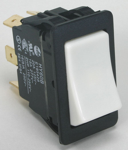 RockerSwtch NoLens/Lamp White On/MomOn