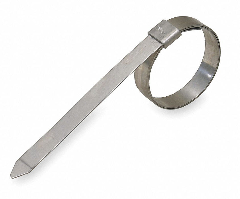Band Clamp 3/8 W Lip-Lock 1 1/8 OD PK24