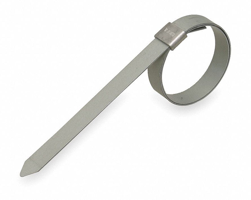 Band Clamp 3/8 W Lip-Lock 9/16 OD PK24