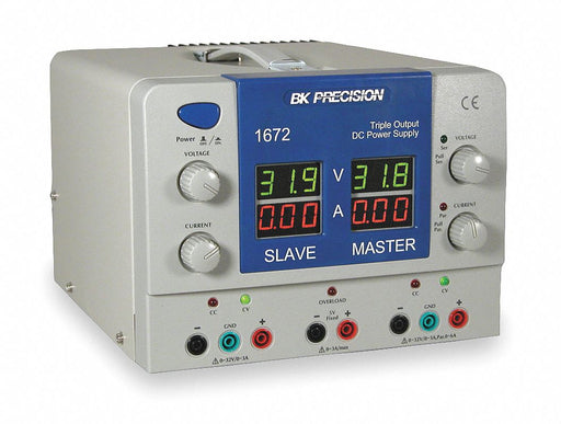 Triple Output DC Supply 0-32 V DC 5 V DC