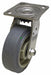Plate Caster Swivel Rubber 5 5/8 H