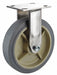 Plate Caster Rigid Rubber 7 1/2 H