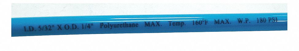 Tubing 1/4 In OD 50 Ft L Light Blue