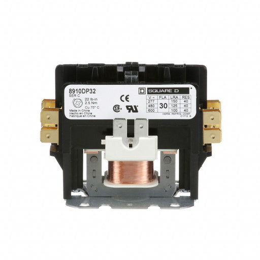 H2637 DefPurposeMagContactor 440/480VAC 2P 30A