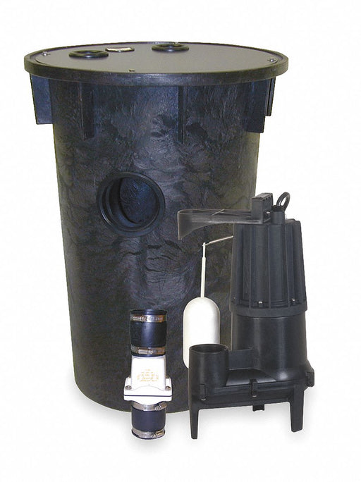 Sewage Ejector System 2/5 hp 120V AC