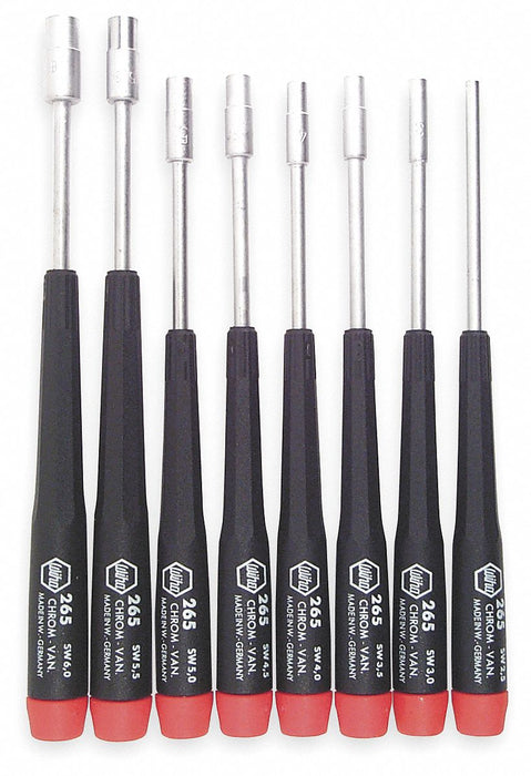 Solid Shank Precision Nut Driver Set