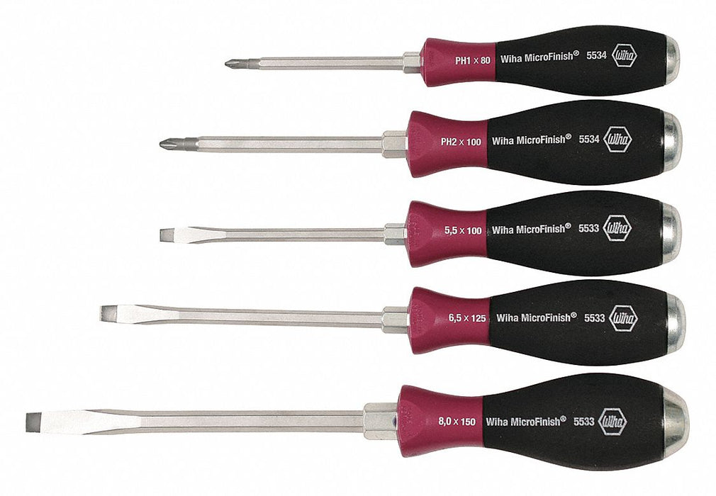Demo Screwdriver Set Slot/Phillips 5 pcs