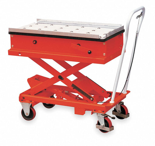 Scissor Lift Cart 990 lb Steel Roller