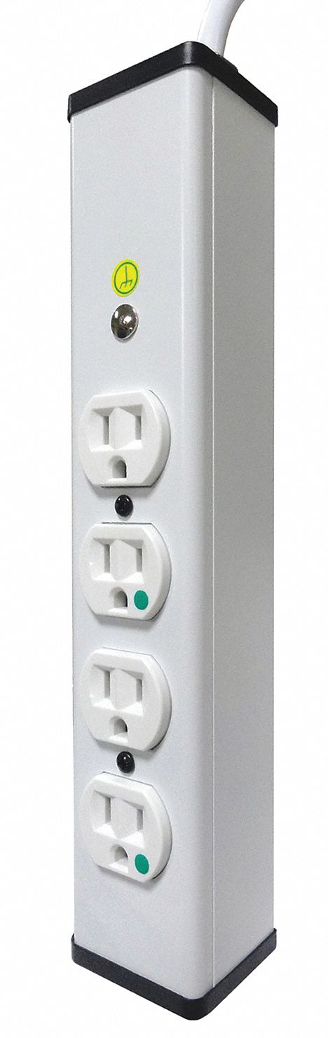 OutletStrip White 13-1/4in 4Outlets