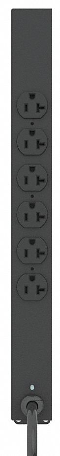 PDU 125V 6 Outlet 6 ft Black