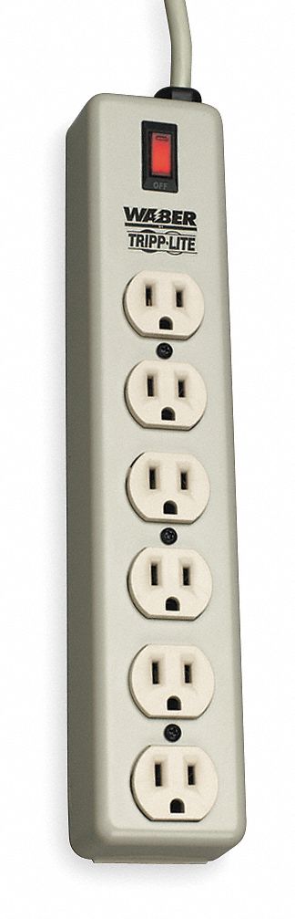 OutletStrip Beige 12-1/2in 6Outlets