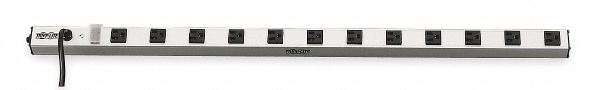 Outlet Strip 12 Outlet 15A 36 L Gry