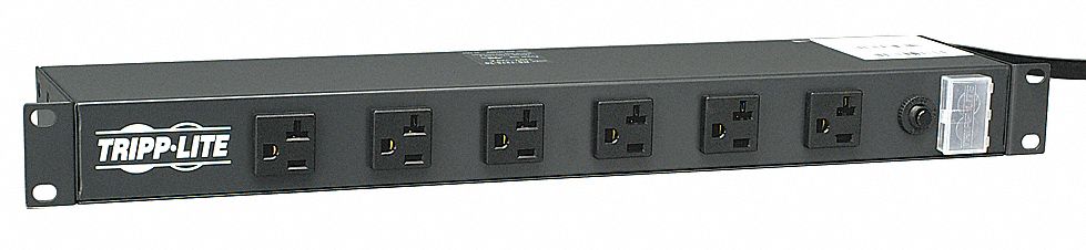PDU 120V 12 Outlet 15 ft Black