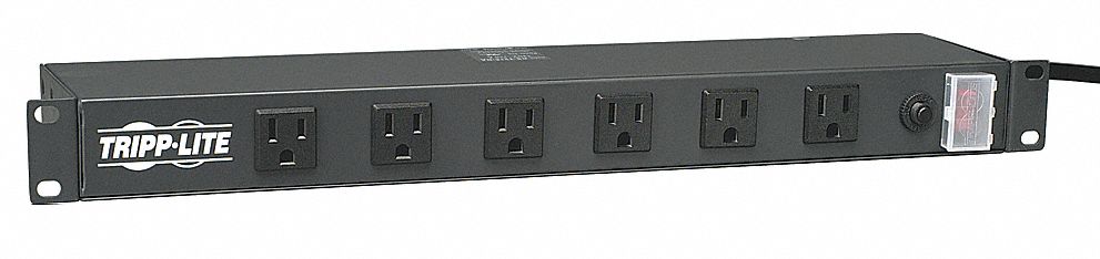 PDU 120V 12 Outlet 15 ft Black