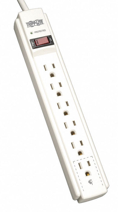 Surge Protector Strip 6 Outlet Gry