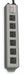 Outlet Strip Gray 12-1/2 in 6 Outlets