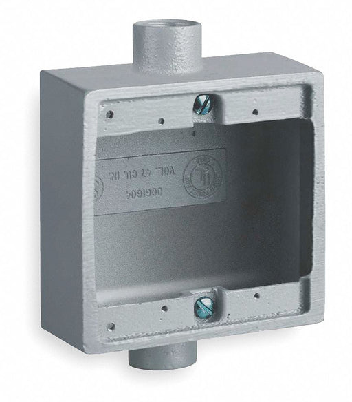 Weatherproof Box 2Inlet Malleable Iron