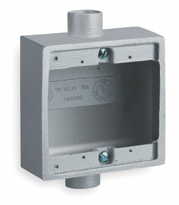 Weatherproof Box 2Inlet Malleable Iron