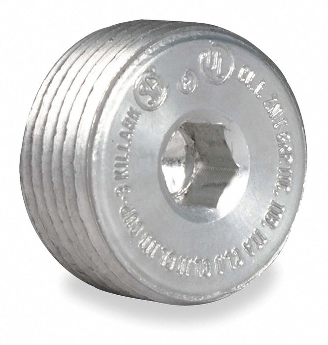 Blank Plugs Aluminium Trade Size 1/2in