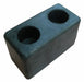 Dock Bumper 6x3-1/8x3-1/2 in Rubber PK2