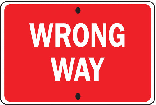 D9793 Traffic Sign 24 in x 36 in Red