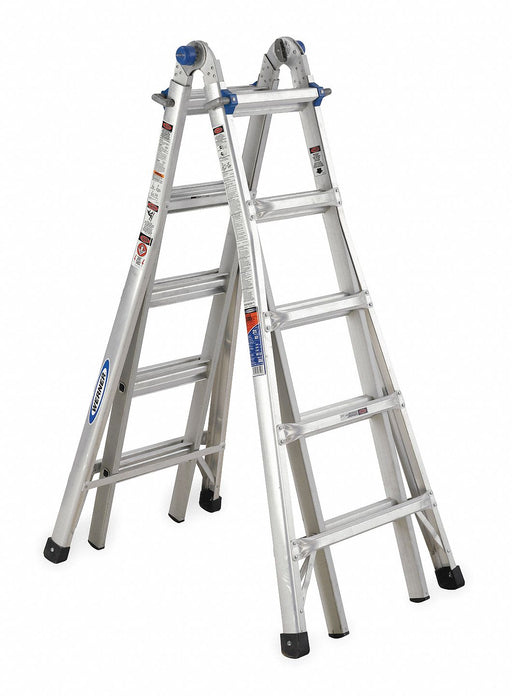 Multipurpose Ladder 22 ft Aluminum