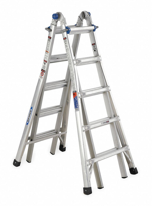 Multipurpose Ladder 22 ft Aluminum