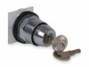 KeyedSelectorSwitch Black 2Pos 30mm