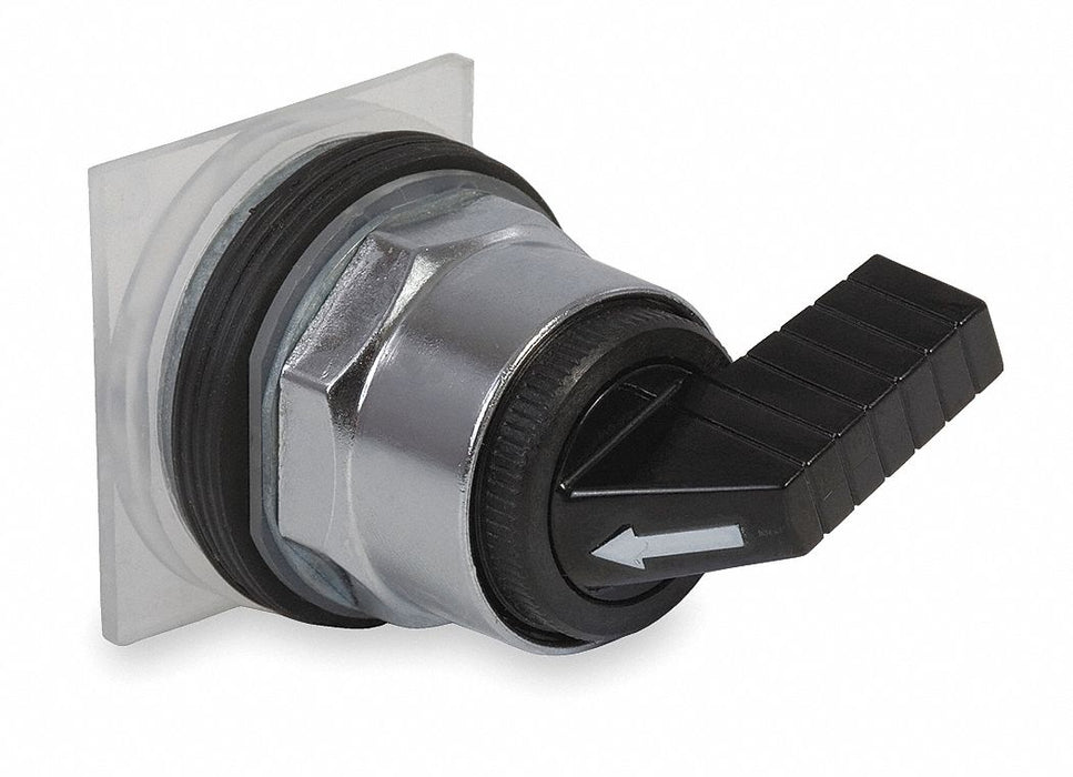 LongHandleSelectorSwitch Black 3Pos 30mm