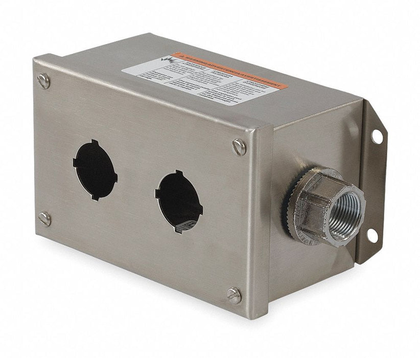 PushButtonEnclosure 30mm 2Holes SS