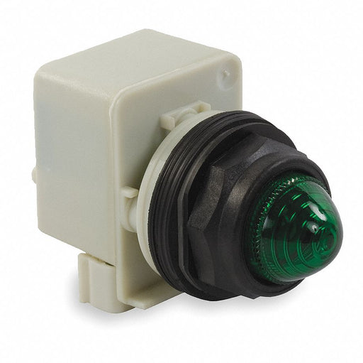 H4506 Pilot Light Green 30mm Incandescent
