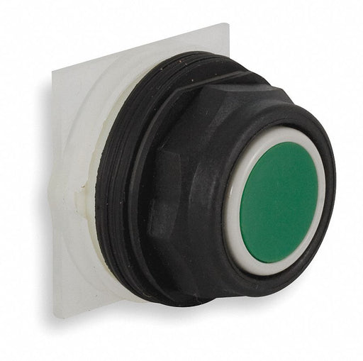 H4518 Flush Push Button Green Non-Illum 30mm