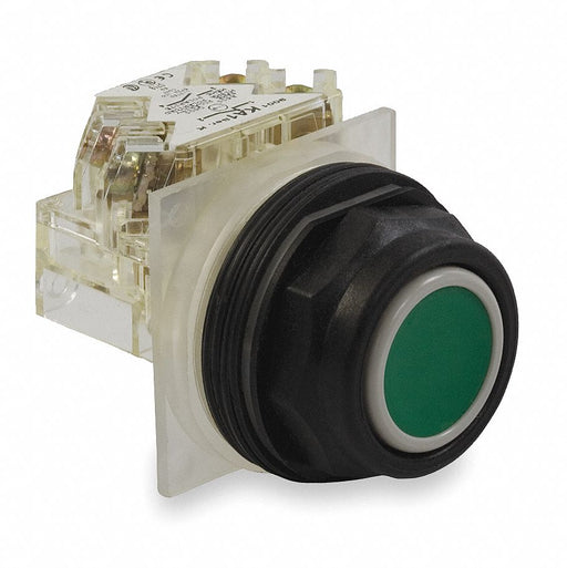 H7068 FlushPushButtonOperatr NonIllum Grn SPDT