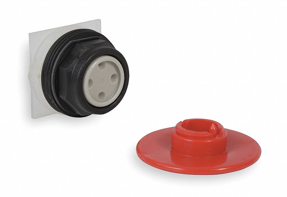 MushroomHeadPushButton Red NonIllum 30mm