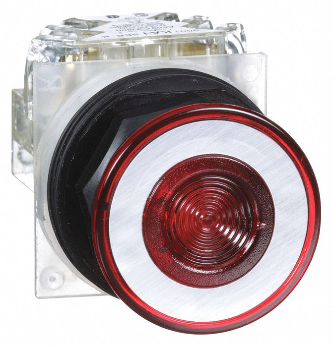 H7093 MushroomHeadPushButton NonIllum Red SPDT
