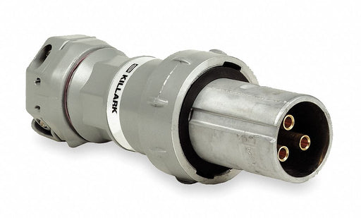 Pin and Sleeve Plug 100 A Gray 2Pl