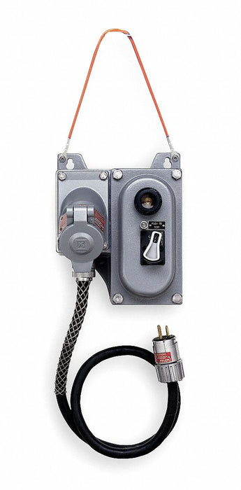 GFCI Gray 3 ft 1 Outlet 12 AWG