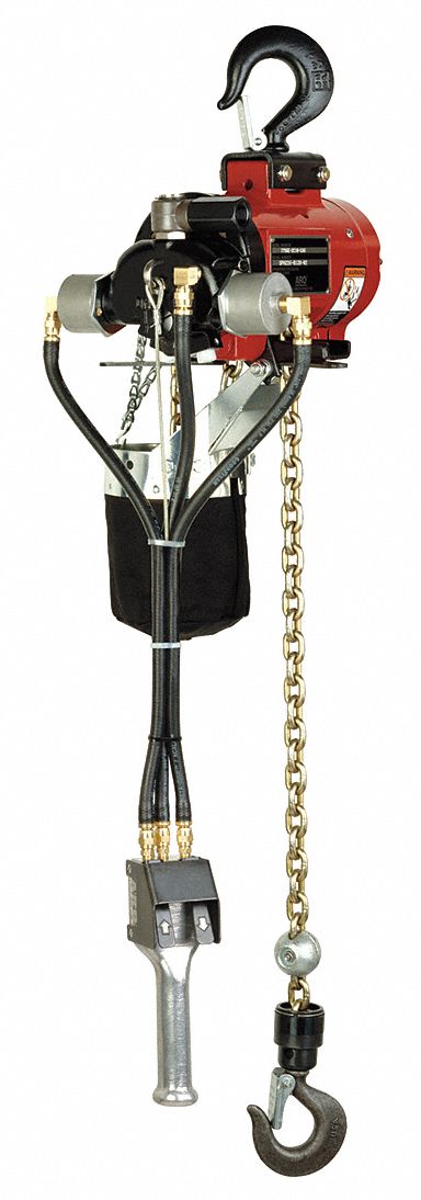 Air Chain Hoist 1100 lb Cap. 10 ft Lft