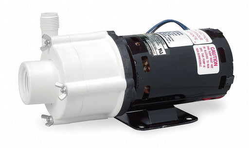 Magnt Drv Pmp 1/2in NPT 1/8hp Glss PP