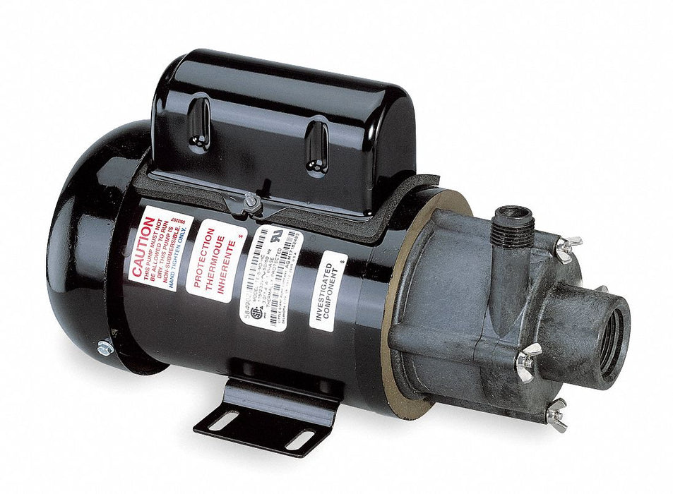 Magnt Drv Pmp 3/4in NPT 1/3hp Glss PPS