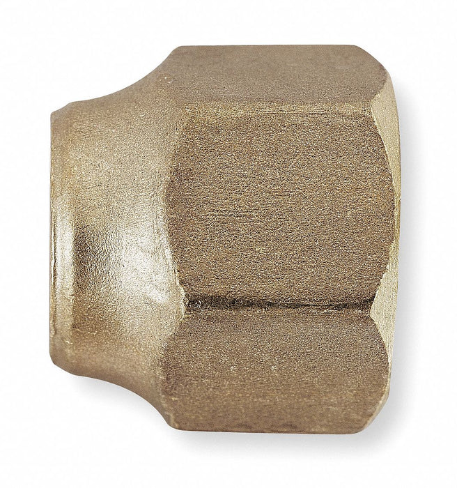 Flared Fitting Nut Brass 1/4 in PK10