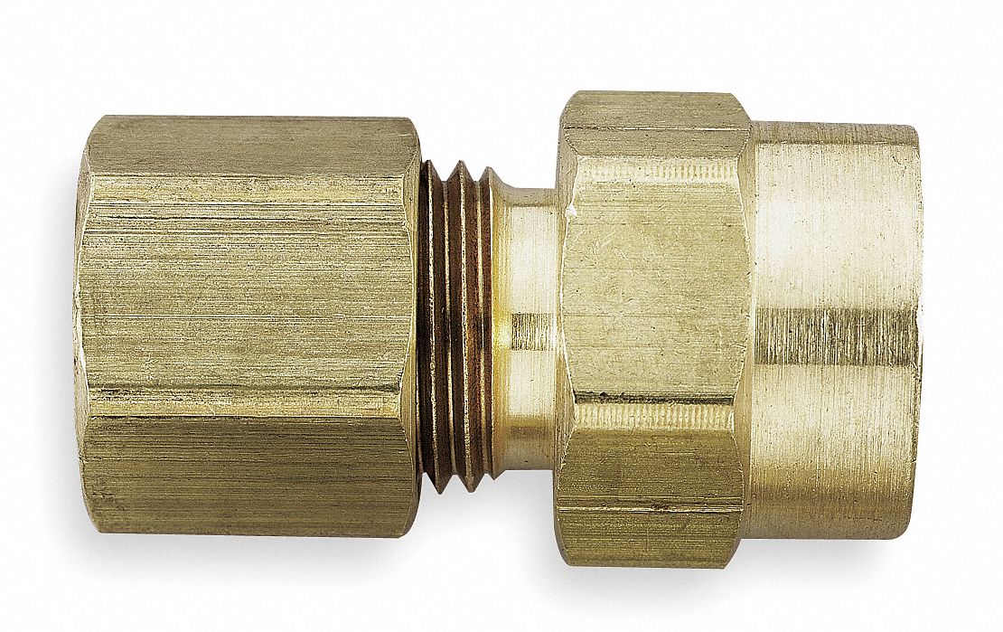 Strt Brass Comp.3/8in FNPTF3/8in PK10