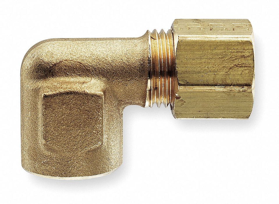 Elbow Brass Comp.1/4in FNPTF3/8in PK10