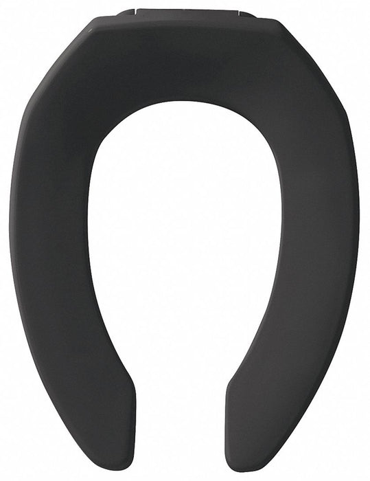 Toilet Seat Blk 14.25 in W 2.375 in H