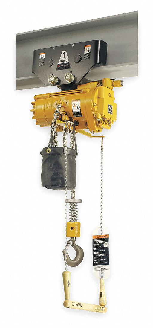 Air Chain Hoist 1100 lb Cap. 10 ft Lft