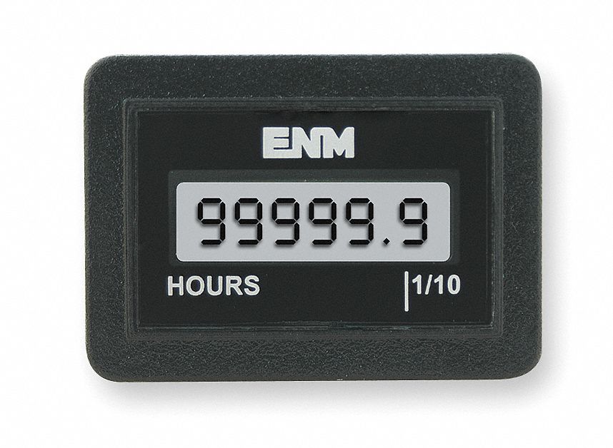 Hour Meter LCD Flush Mount LCD 6 Digit